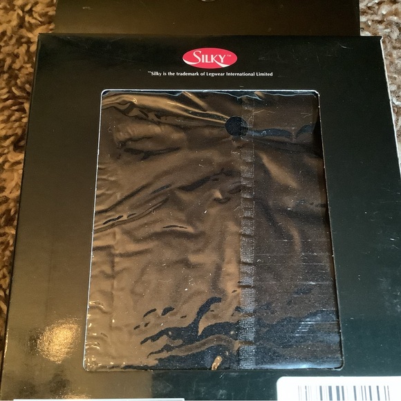 Scarlet by Silky opaque seamer tights, back seam, color black/black, size: L - Picture 9 of 12